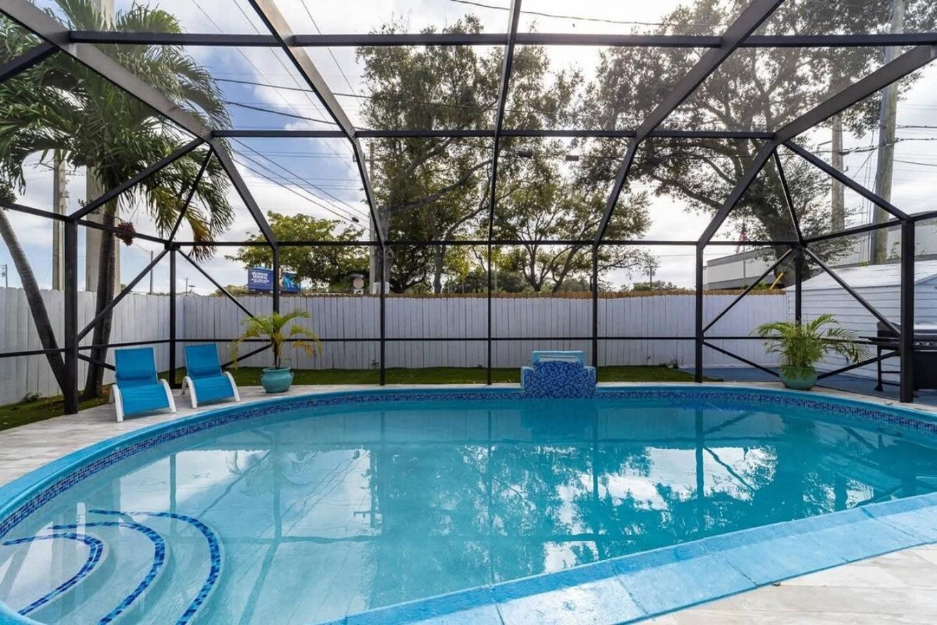 Private Heated Pool Villa In Ftl Near Beach Fort Lauderdale Bagian luar foto